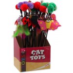 Magic Cat prut s bambulí a hračkou mix 6 cm + 45 cm 24 ks – Zboží Dáma