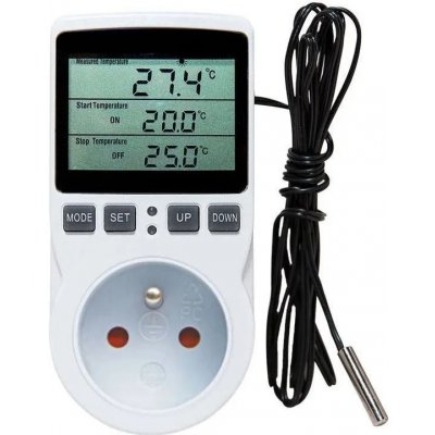 HADEX Zásuvkový termostat s časovým spínačem KT3100
