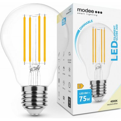 Modee Smart Lighting LED Filament žárovka E27 8W neutrální bílá – Zboží Živě