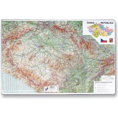 Podložka na stůl - Mapa České republiky 60 x 40 cm – Zboží Dáma