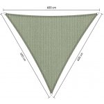 Lazy Momo shadow 6 x 6 x 6 m moonstone zelená – Hledejceny.cz