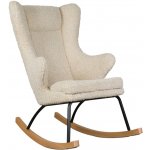 Quax De Luxe čalouněné houpací křeslo Krémově bílé – Zboží Dáma