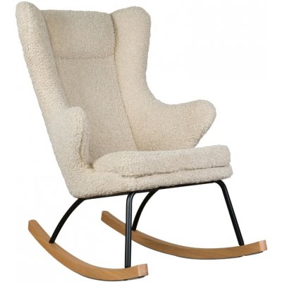 Quax De Luxe čalouněné houpací křeslo Krémově bílé – Zboží Dáma
