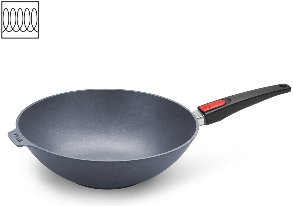 Woll Wok Pánev Diamond LITE s odnímatelnou rukojetí na indukci 32 cm