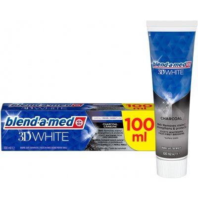 Blend-a-med 3D White Charcoal bělicí s aktivním uhlím 100 ml – Zboží Mobilmania