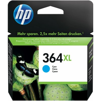 HP 364XL originální inkoustová kazeta azurová CB323EE – Zboží Mobilmania