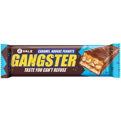 Gangster Vale tyčinka karamel a arašídy 50 g – Zbozi.Blesk.cz