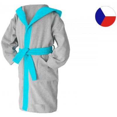 Veba župan dětský Elmar Patrik K světle šedá tyrkysová – Zboží Dáma