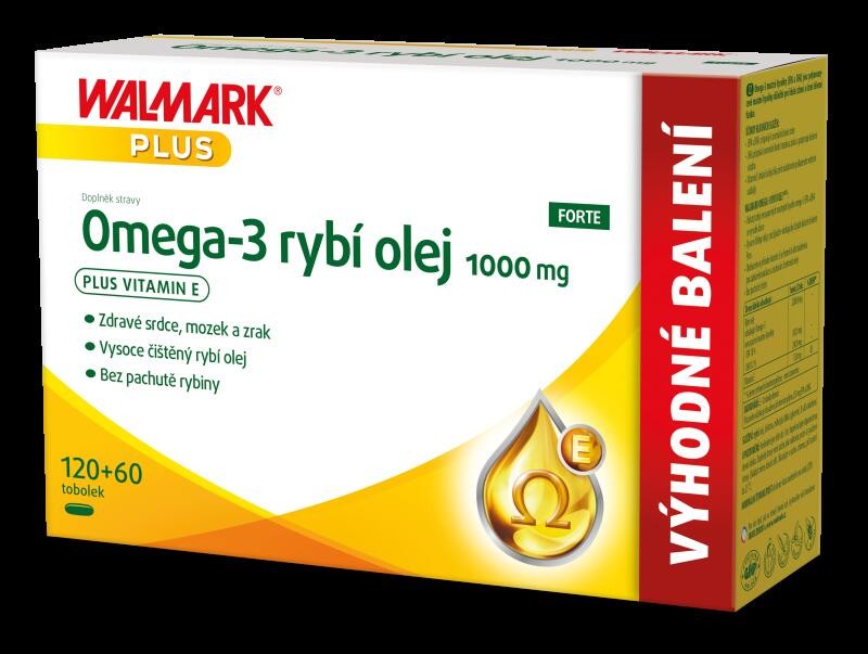Walmark Omega 3 rybí olej Forte 180 tablet od 255 Kč - Heureka.cz