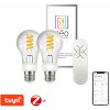 Žárovka Immax NEO Smart sada žárovek filament 2xE27 5W, teplá studená bílá + ovladač