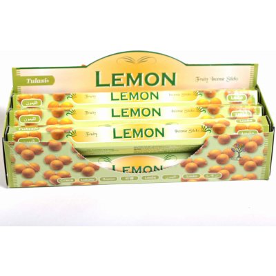 Tulasi indické vonné tyčinky Lemon Citrón 20 ks – Zboží Dáma
