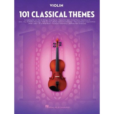 101 Classical Themes for Violin skladby pro housle – Zboží Mobilmania