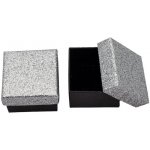 Mareb dárková krabička na šperky 5 x 5 cm stříbrná – Zboží Dáma