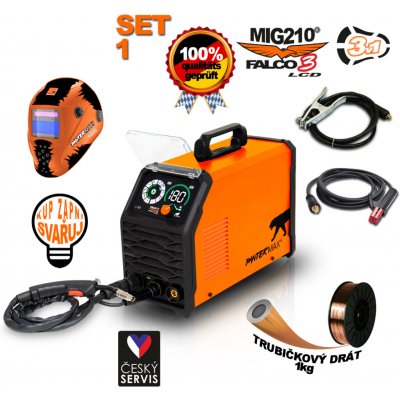 PANTERMAX MIG210FALCO 3 LCD SET 1 MIG/MMA/TIG – Zboží Dáma