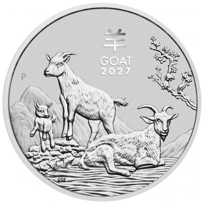 The Perth Mint Stříbrná mince Rok kozy 2027 Lunar III 2 oz – Sleviste.cz