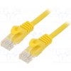 síťový kabel Gembird PP6U-1M/Y Patch, U/UTP6, lanko, CCA, PVC, 1m, žutý