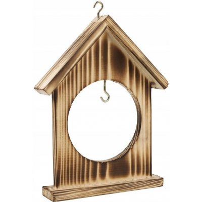 Tin Tours Opálené dřevěné krmítko pro ptáky na tukové koule 18 x 4 x 22/24 cm – Hledejceny.cz