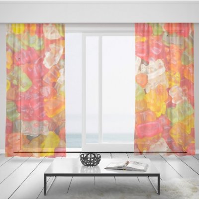 IMPAR Záclony Gumoví medvídci (Rozměr záclony: 150x250) – Hledejceny.cz