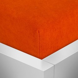 Top prostěradla.cz Froté prostěradlo Premium Oranžové 200x220