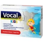 Vocal Vocal Kids měkké pastilky s příchutí Jahody doplněk stravy při potížích s hlasem příchuť strawberry 24 ks – Sleviste.cz