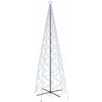 vidaXL Vánoční stromek kužel 1400 studených bílých LED diod 160x500 cm – Zboží Dáma