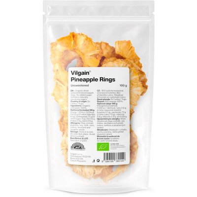 Vilgain Ananas sušený BIO 100 g