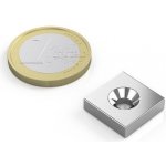Neodymový magnet kvádr 15 × 15 × 4 mm, s otvorem M4, síla 4 kg – Sleviste.cz