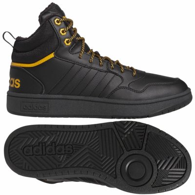 adidas Hoops 3.0 Mid WTR core black/core black/preloved yellow – Zboží Dáma