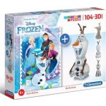 Clementoni Supercolors 3D model Frozen 104 dílků – Sleviste.cz