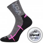 Voxx Termo ponožky Walli šedočerné s růžovou velikosti ponožek: – Zboží Mobilmania