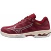 Dámské tenisové boty Mizuno Wave Exceed Light CC - cabernet/white/papyrus