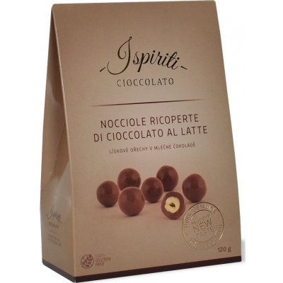 ISPIRITI Lískové ořechy v mléčné čokoládě 120 g – Sleviste.cz