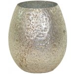 Skleněná váza Marhaba stříbrná 16 x 18 cm – Hledejceny.cz