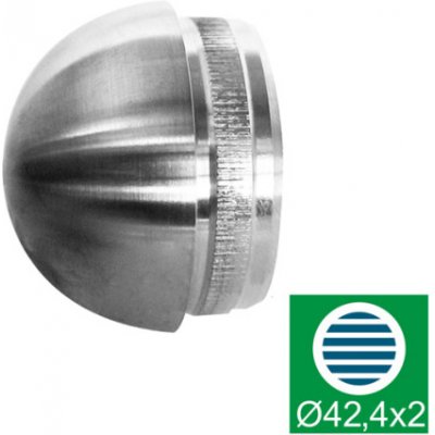Hahn Kulatá záslepka pro trubku O42,4 x 2,0 mm, AISI 316 - brus