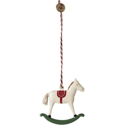 Maileg Kovová vánoční ozdoba Rocking Horse multi barva kov – Zboží Dáma