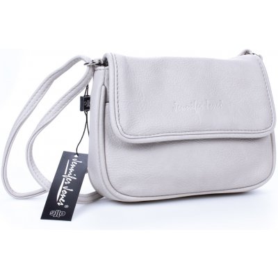 Jennifer Jones Malá mini kabelka přes rameno crossbody 3967 šedá – Zboží Mobilmania