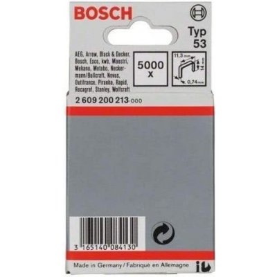 Sponky do sponkovaček Bosch HT 14 a PTK 14 E Duotac - 14x0.74x11.4mm, 5000ks, typ 53 (2609200213) – Zboží Mobilmania