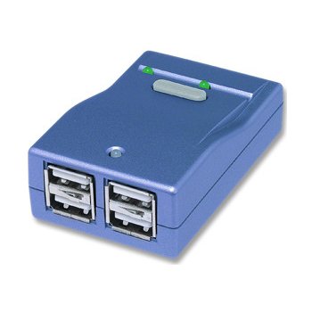 Gembird UHS242 semi-auto Data switch USB for 4 devices & 2 PC