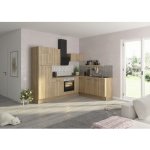 Optifit Erik290 Rohová kuchyňská linka 270 cm barva čela divoký dub matný barva korpusu divoký dub – Zboží Dáma