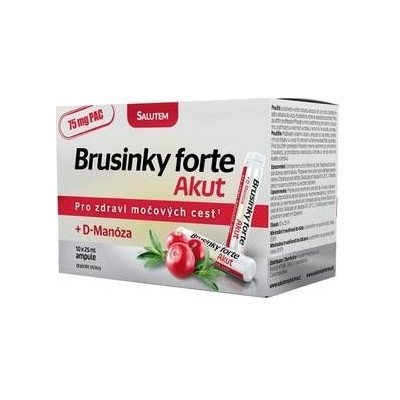 SALUTEM Brusinky forte akut + d-manóza ampule 10x25 ml – Zbozi.Blesk.cz