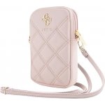 Taška Guess Zip Quilted 4G pro telefon – růžová – Zbozi.Blesk.cz
