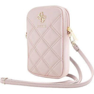 Taška Guess Zip Quilted 4G pro telefon – růžová – Zbozi.Blesk.cz