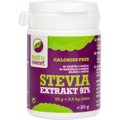 Natusweet Stevia ČISTÝ EXTRAKT 97% 20 g – Hledejceny.cz