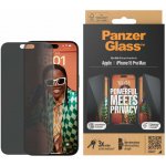 PanzerGlass Privacy Apple iPhone 15 Pro Max s instalačním rámečkem P2812 – Hledejceny.cz