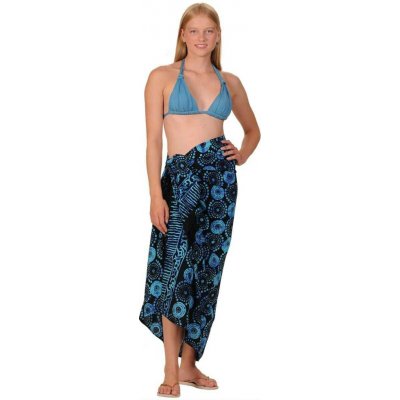 Sarong BOB Batik Louka černo-tyrkysový – Hledejceny.cz