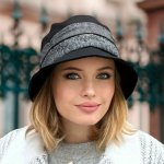 Krumlovanka Bucket hat Ba-30195525-800 šedočerný – Zboží Dáma