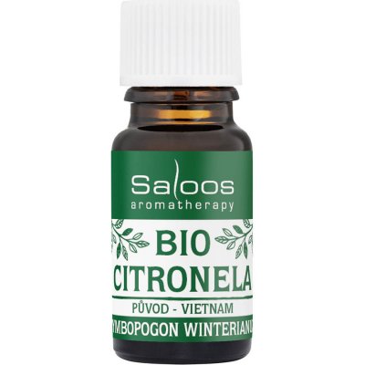 Saloos bio esenciální olej CITRONELA pro aromaterapii 5 ml – Zboží Mobilmania