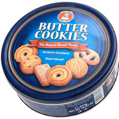 Pâttisserie Mathéo Máslové Cookies sušenky v plechové dóze 454 g – Sleviste.cz