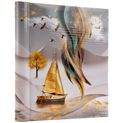 FANDY Fotoalbum samolepicí 22,5x28 cm 60 stran Goldie 1 – Hledejceny.cz