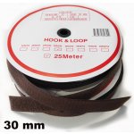 Pásek na suchý zip HÁČEK a SMYČKA SET hnědý 30 mm balení 25 m – Hledejceny.cz